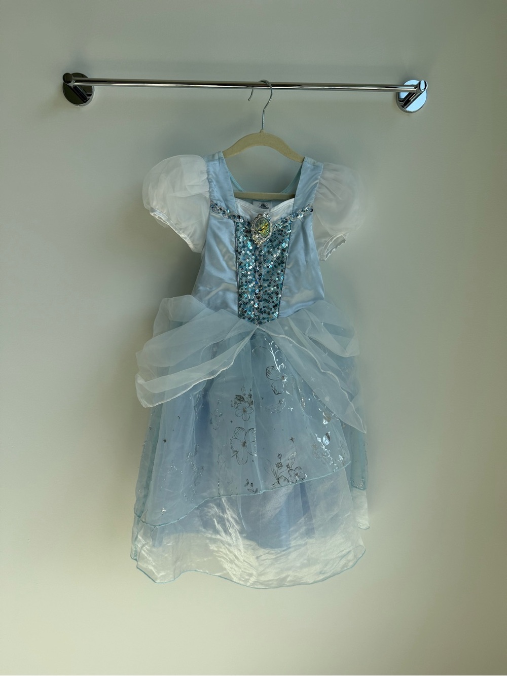 Disney Light Blue Sequin Princess Dress Costume